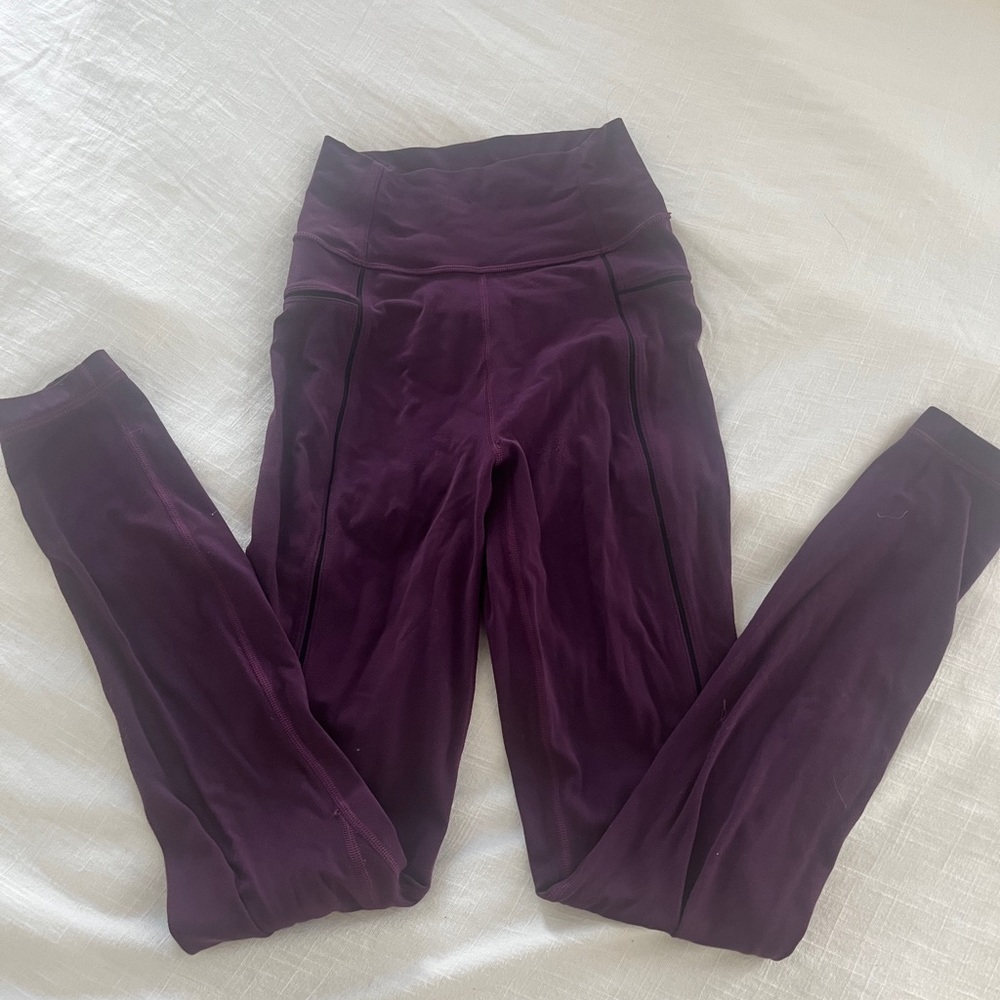 Lululemon purple leggings full length